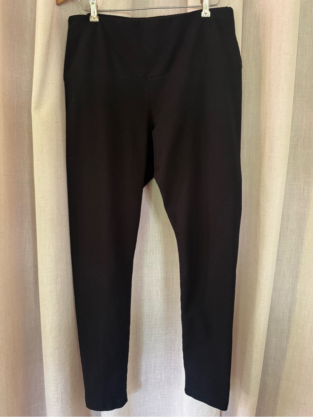 Lyssé Flattering Cotton Legging Black High-Waist Leggings Size XL